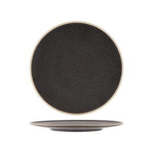 Soho Speckle Black Round Plate 290mm