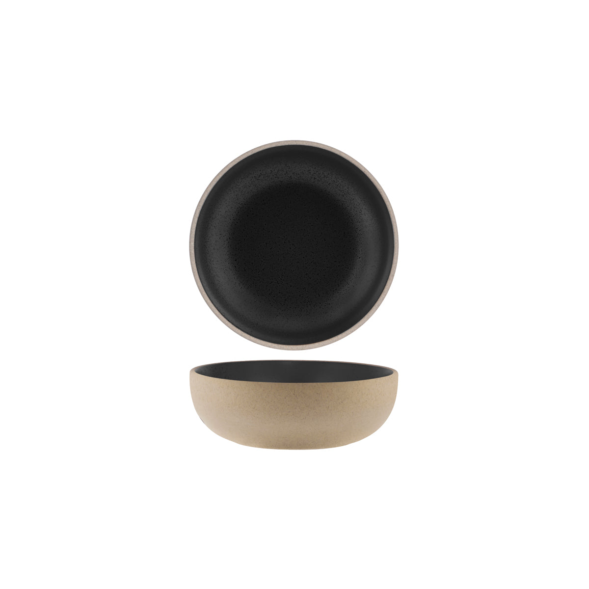 Soho Speckle Black Round Deep Bowl 170x55mm / 850ml