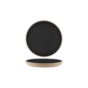 Soho Speckle Black Round Deep Coupe Plate 255mm