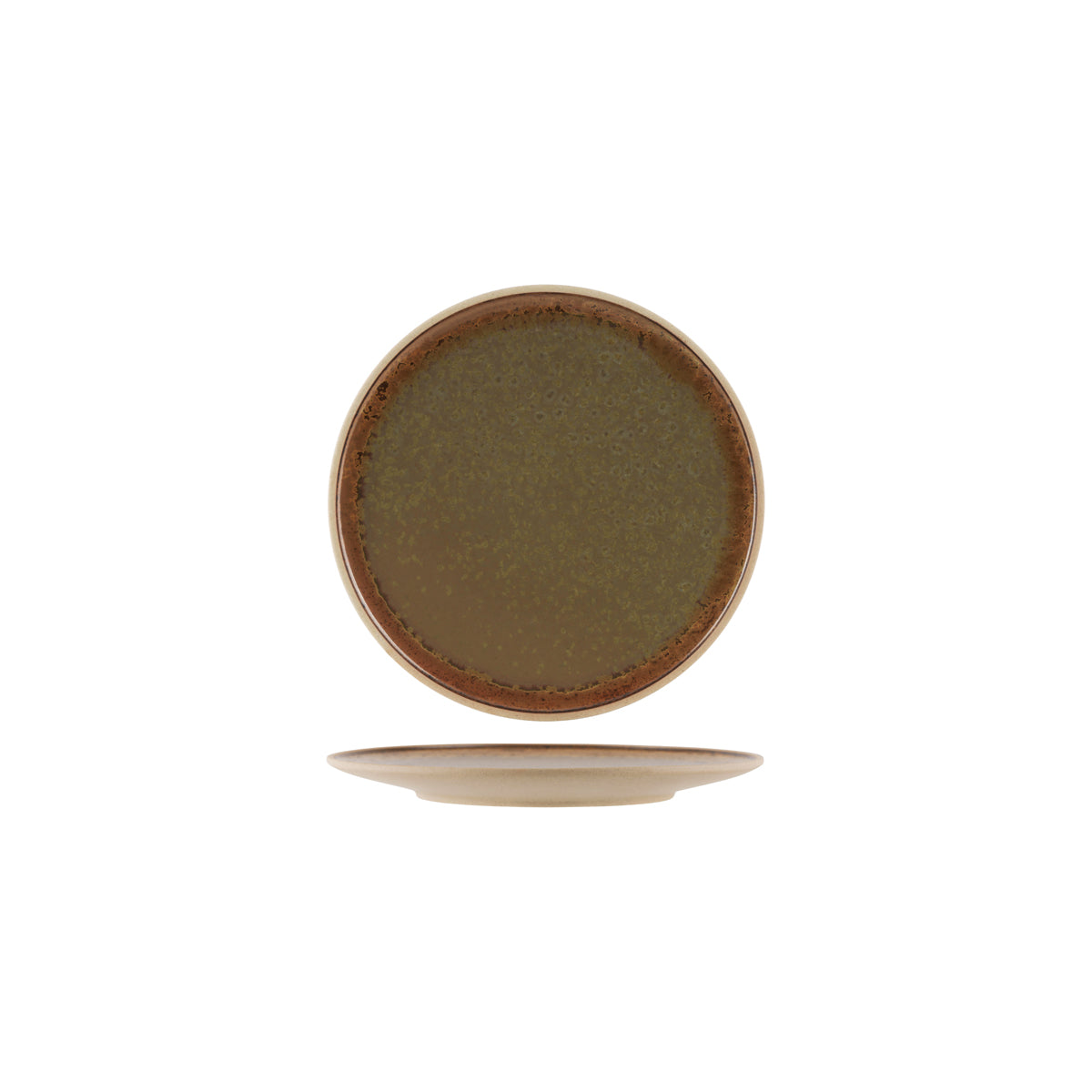 Soho Burnt Sienna Round Plate 210mm