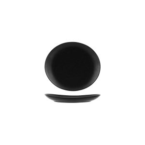 Black Oval Coupe Plate 210mm