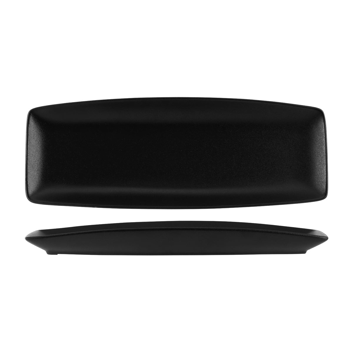 Black Rectangular Plate 370mm