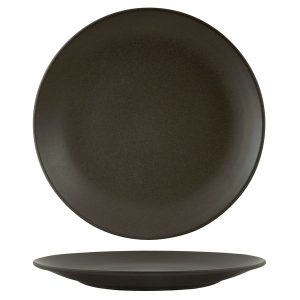 Zuma Charcoal Round Coupe Plate