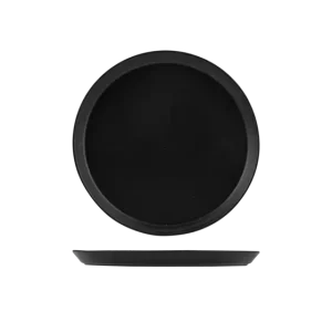Zuma Charcoal Round Tapered Plate