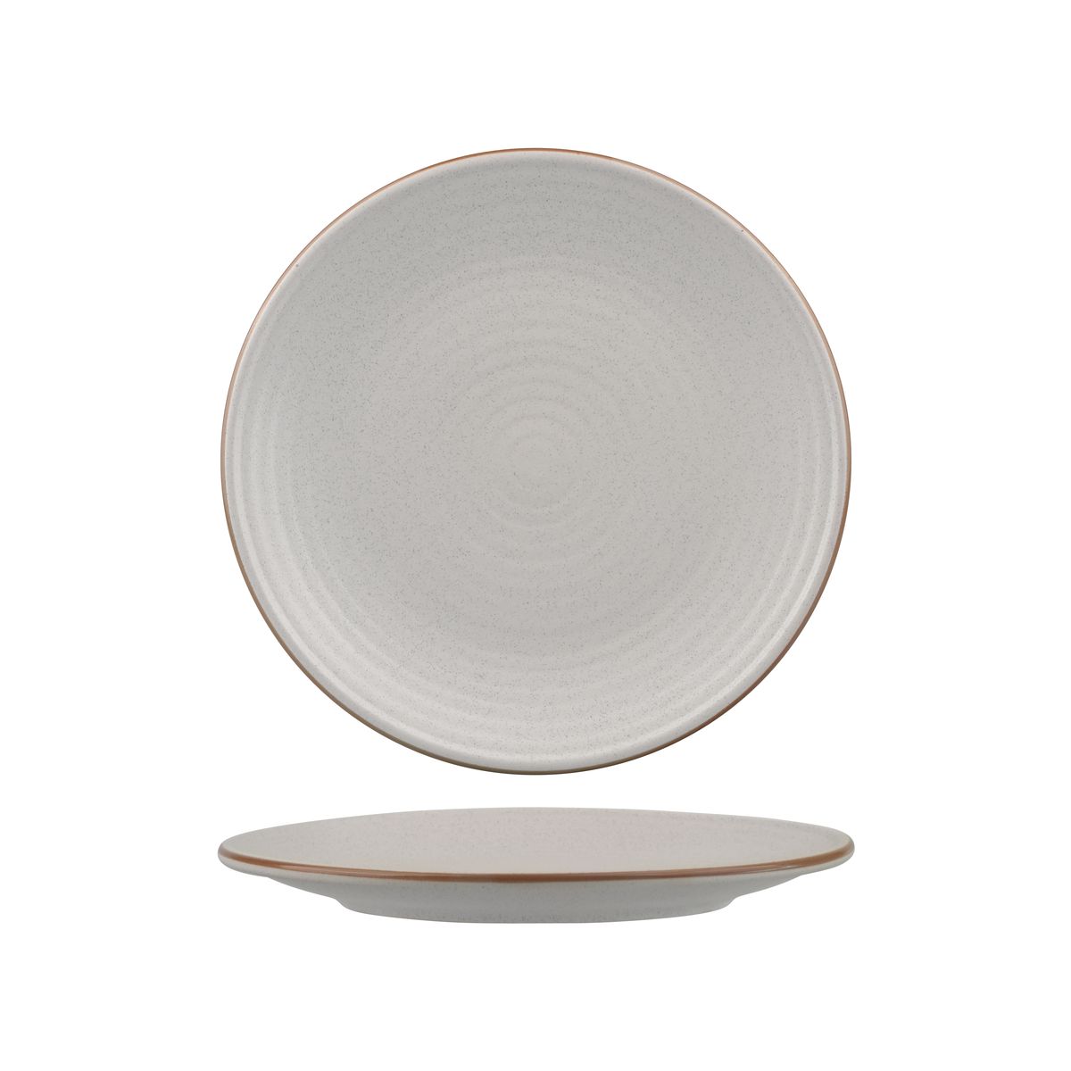Zuma Mineral Ribbed Round Plate