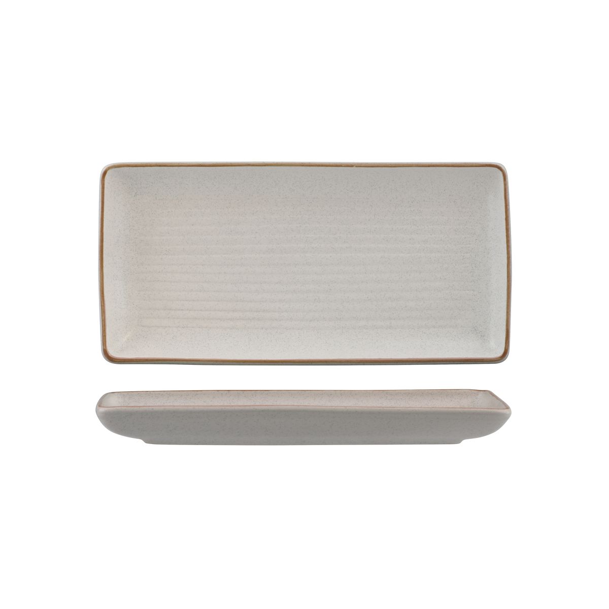 Zuma Mineral Ribbed Rectangular Platter