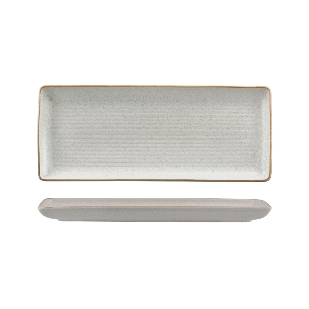 Zuma Mineral Ribbed Rectangular Platter