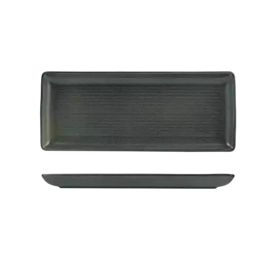 Zuma Forest Ribbed Rectangular Platter