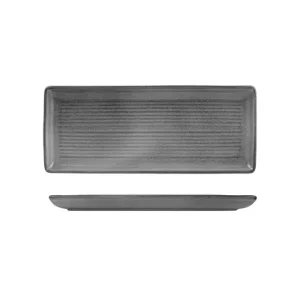 Zuma Gravel Ribbed Rectangular Platter