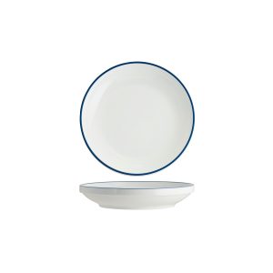 Core Round Bowl Walled Lip Royal Blue Rim 230x43mm