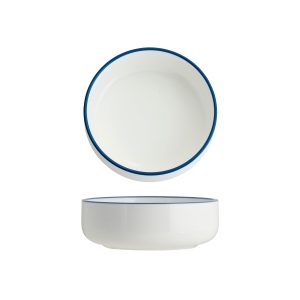 Core Round Deep Bowl Royal Blue Rim 130x45mm