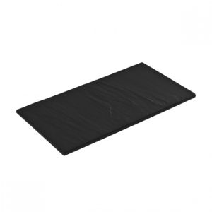 Ryner Melamine Black Taroko Flat Rectangular Platter