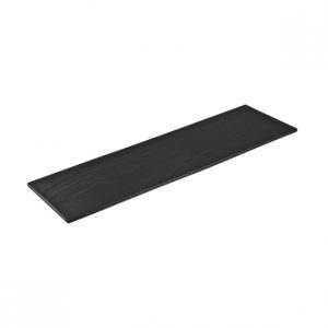 Ryner Melamine Black Taroko Flat Rectangular Platter
