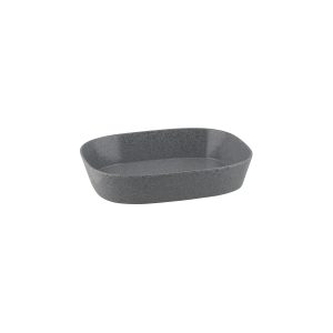 Ryner Melamine Stone Grey 1/2 Size Rectangular Dish