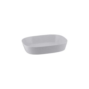 Ryner Melamine Stone White 1/2 Size Rectangular Dish