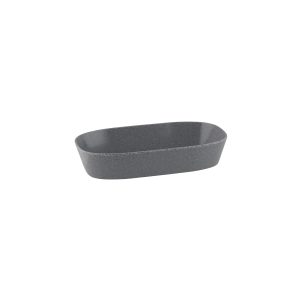 Ryner Melamine Stone Grey 1/3 Size Rectangular Dish