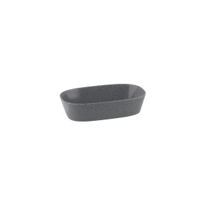 Ryner Melamine Stone Grey 1/4 Size Rectangular Dish