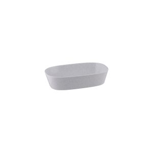 Ryner Melamine Stone White 1/4 Size Rectangular Dish