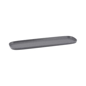 Ryner Melamine Stone Grey 2/4 Size Rectangular Dish