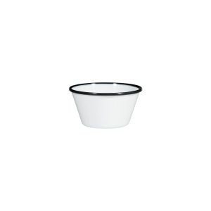 Ryner Melamine Evoke Round Bowl - Black Rim