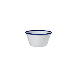 Ryner Melamine Evoke Rim Round Bowl - Blue Rim