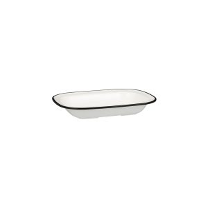 Ryner Melamine Evoke Rectangular Dish - Black Rim
