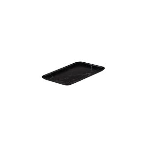 Ryner Melamine Black Marble Rectangular Coupe Platter