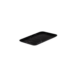 Ryner Melamine Black Marble Rectangular Coupe Platter