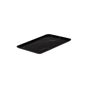 Ryner Melamine Black Marble Rectangular Coupe Platter