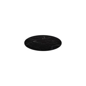 Ryner Melamine Black Marble Flat Round Platter