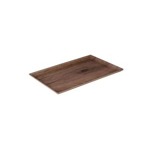 Ryner Melamine Wood Deco Rectangular Coupe Platter