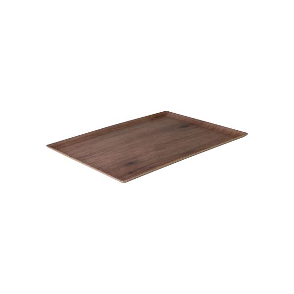 Ryner Melamine Wood Deco Rectangular Coupe Platter