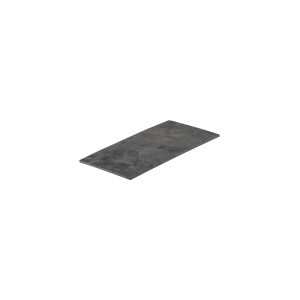 Ryner Melamine Dark Concrete Flat Rectangular Platter