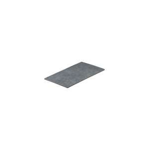 Ryner Melamine Light Concrete Flat Rectangular Platter
