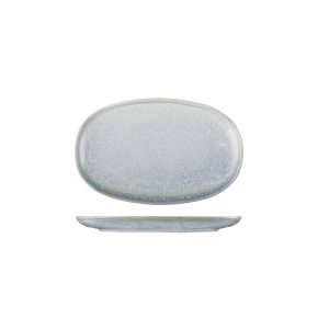 Moda Porcelain Cloud Oval Coupe Plate