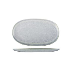 Moda Porcelain Cloud Oval Coupe Plate