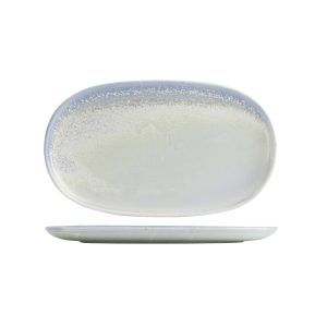 Moda Porcelain Cloud Oval Coupe Plate