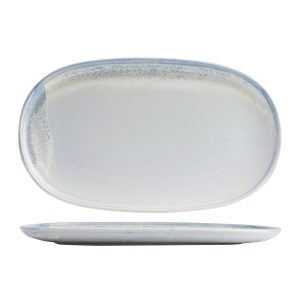 Moda Porcelain Cloud Oval Coupe Plate