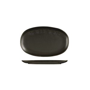 Moda Porcelain Earth Oval Coupe Plate