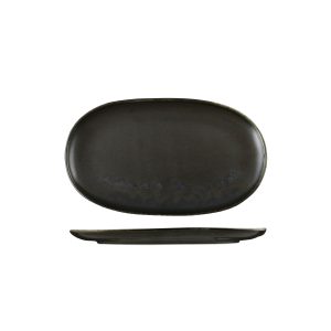 Moda Porcelain Earth Oval Coupe Plate