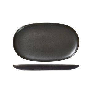 Moda Porcelain Earth Oval Coupe Plate