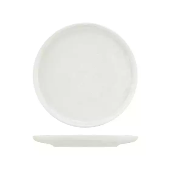 Moda Porcelain Snow Round Coupe Plate