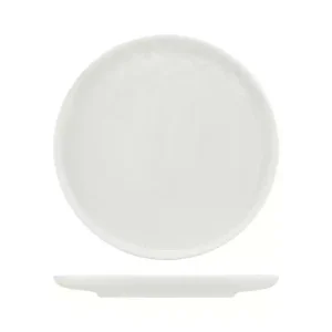 Moda Porcelain Snow Round Coupe Plate
