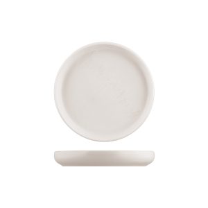 Moda Porcelain Snow Stacka Round Plate