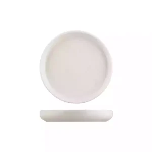 Moda Porcelain Snow Stacka Round Plate