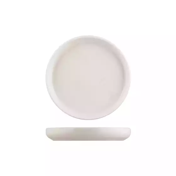 Moda Porcelain Snow Stacka Round Plate