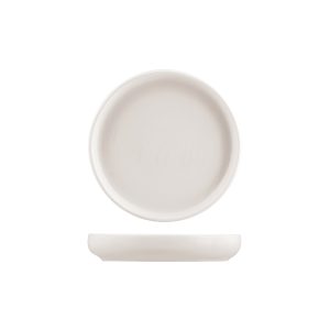 Moda Porcelain Snow Stacka Round Plate