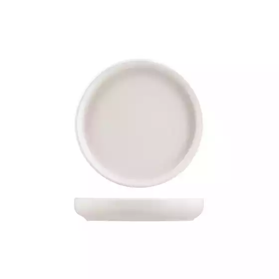 Moda Porcelain Snow Stacka Round Plate