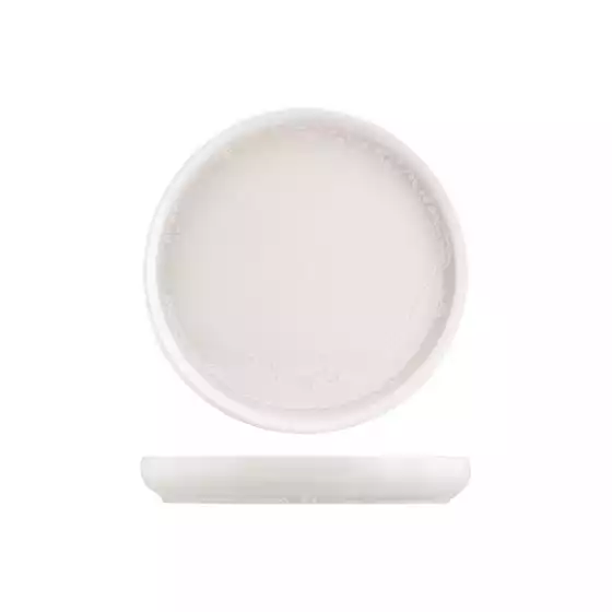 Moda Porcelain Snow Stacka Round Plate