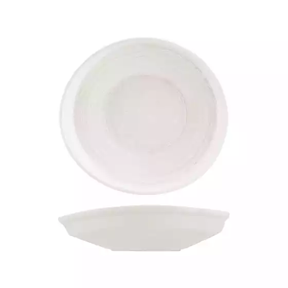 Moda Porcelain Snow Organic Bowl / Plate